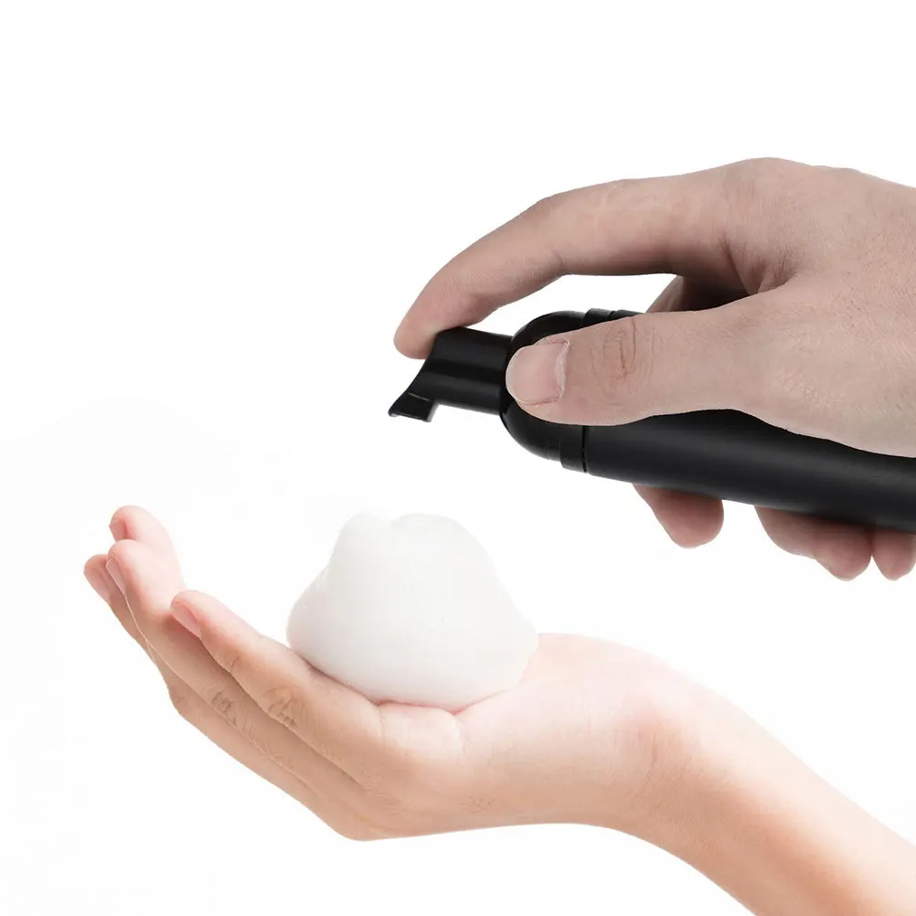 5Pcs Mousse Foaming Bottle Smooth Round Refillable Liquid Soap Dispenser Portable Travel Bath Shower Gel Container Reusable