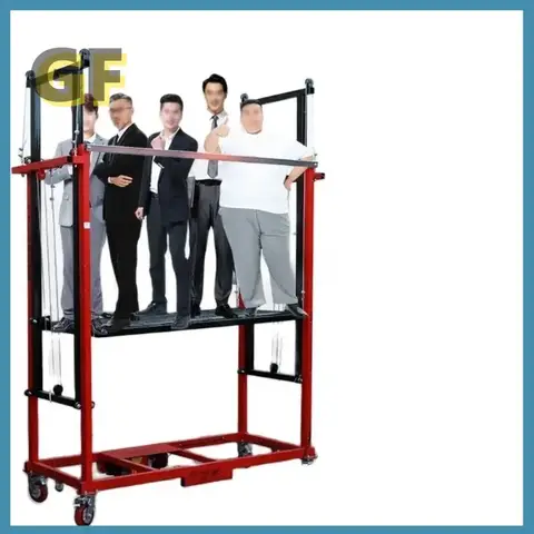 Andamio eléctrico, plataforma de elevación multifuncional plegable móvil de elevación remota