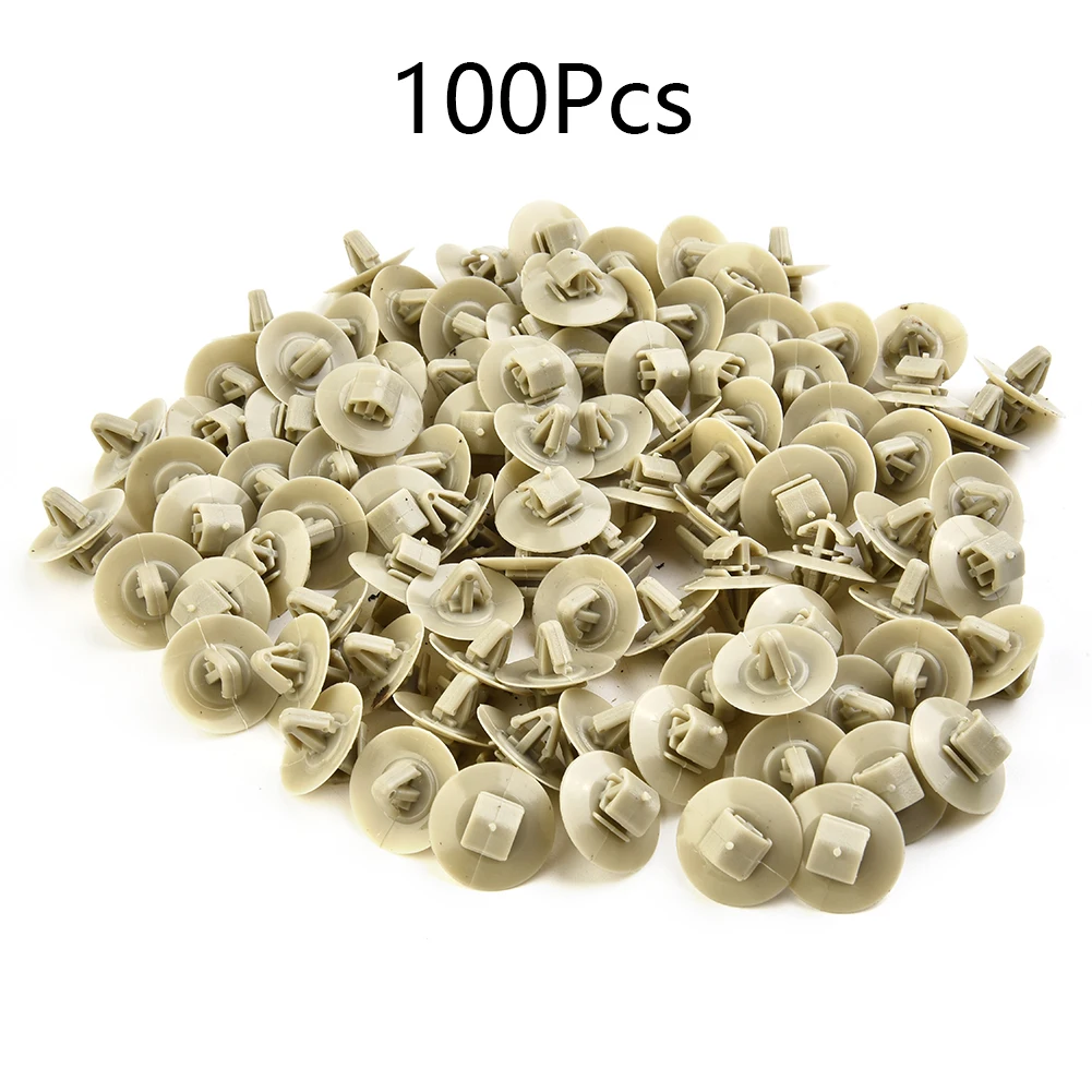 

100Pcs Side Moulding Lower Protection Door Trim Clips For For Trafic Master Professional Spare Parts Gray Car Buckle Plastic