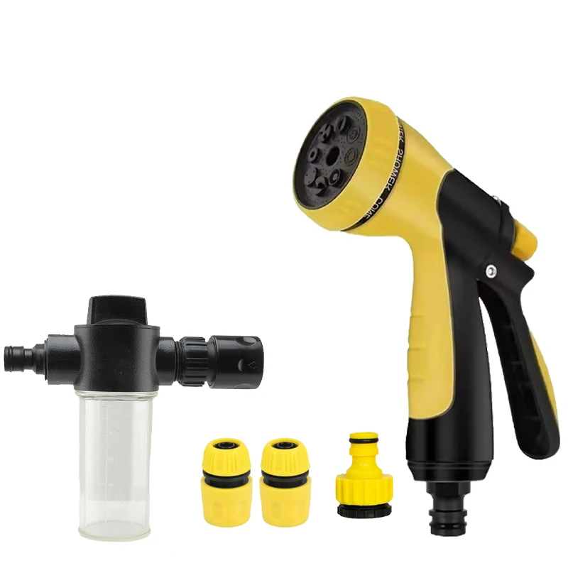 NEW 8 Mode High Pressure Garden Water Gun Hose Nozzle Car Washing Yard Water Sprayer Irrigation Pipe Tube Nozzle Sprinkle Tools