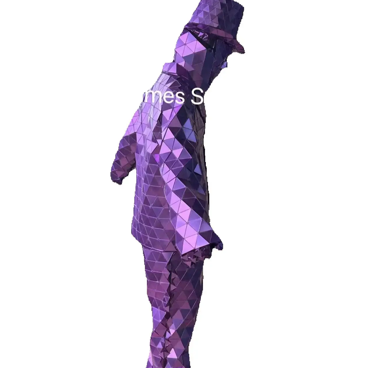 Performance Dress Dance Clothing for Party Nightclub Silver Man Show Suit Stage  Hand Sewn Mirror Costumes