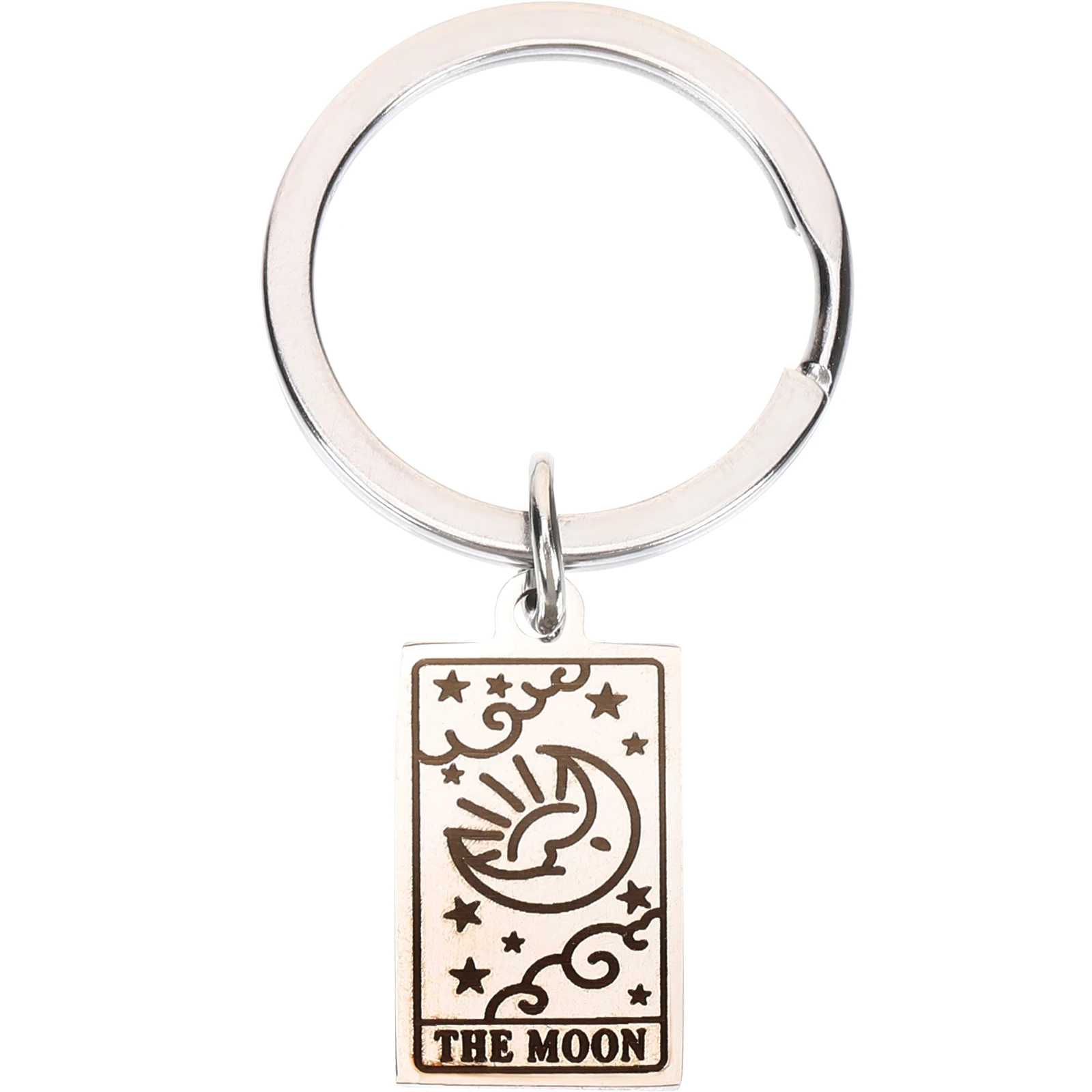 

Moon Keychain Shape Aesthetic Backpack Moon Key Keychain Accessories Ring Bag Decor Women Men Kids GiftsVintage Key Ring