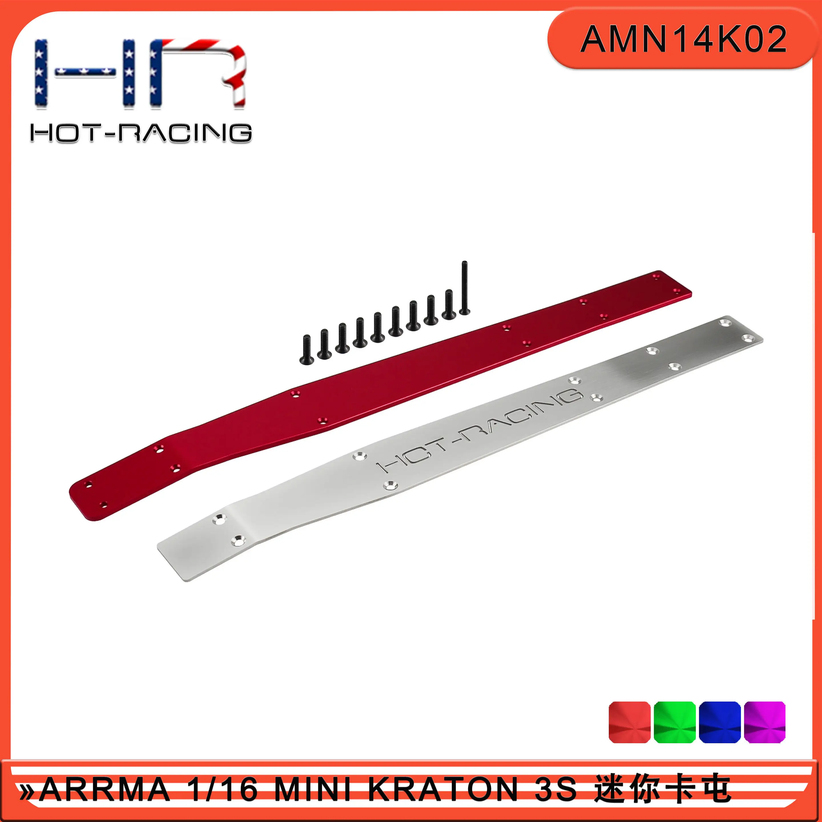

HR 7075 Aluminum & Stainless Steel Chompion Bumper Kit for ARRMA Mini Kraton 1/16