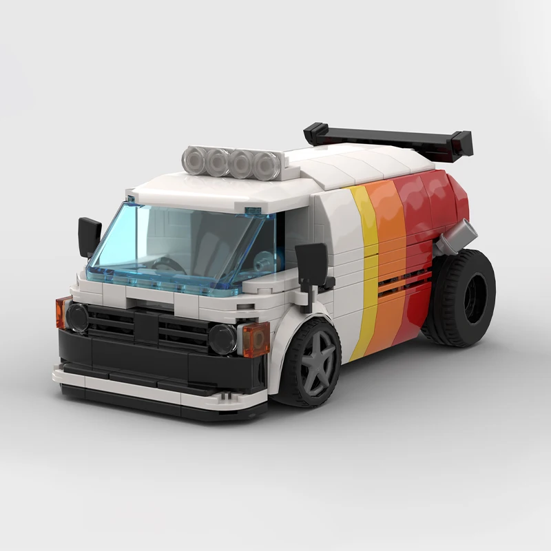 350 قطعة MOC 1982 Toyotaes HiAce مخصص "كارمين" مدينة أبطال سوبر سيارة اللبنات عيد ميلاد DIY بها بنفسك الكبار عيد الميلاد لعبة هدية