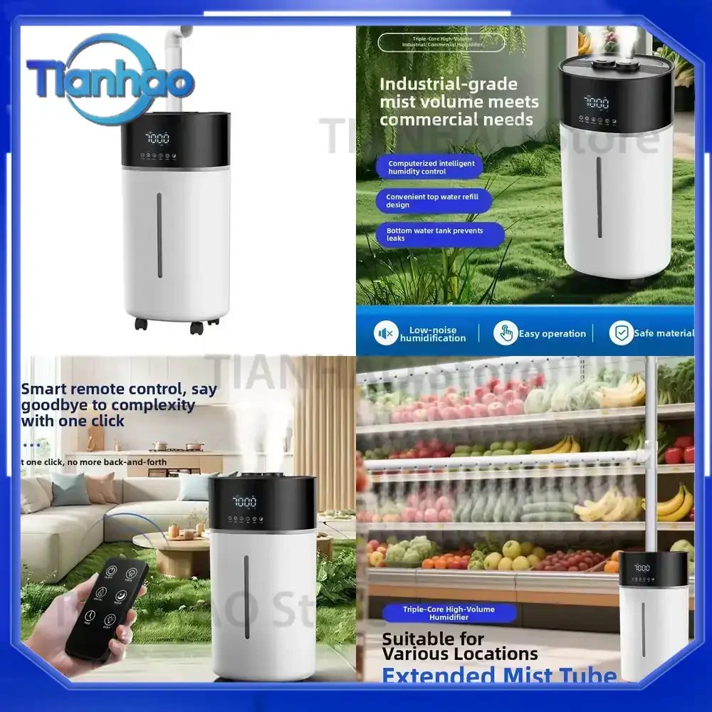 18L Large Capacity Humidifier with Auto Humidity Control Smart Ultra Mist for Home Office Commercial Quiet Humidifier for