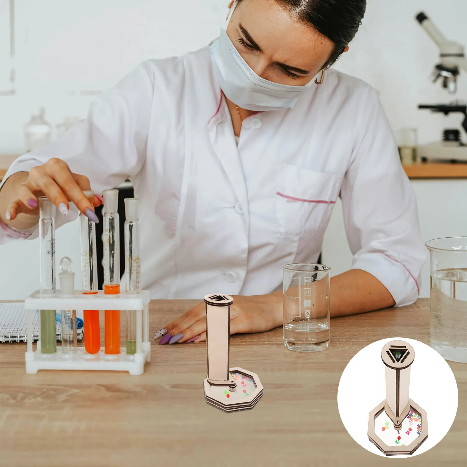 

2Sets DIY Kaleidoscope Kit for Kids Handmade Optical Experiment Set Creative Artistic Play Home Classroom Activities