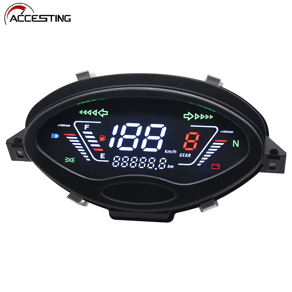 Motorcycle Assembly Digital Instrument For WAVE125 Women\'s Scooter Motorbike Electronic Dashboard Modification Parts