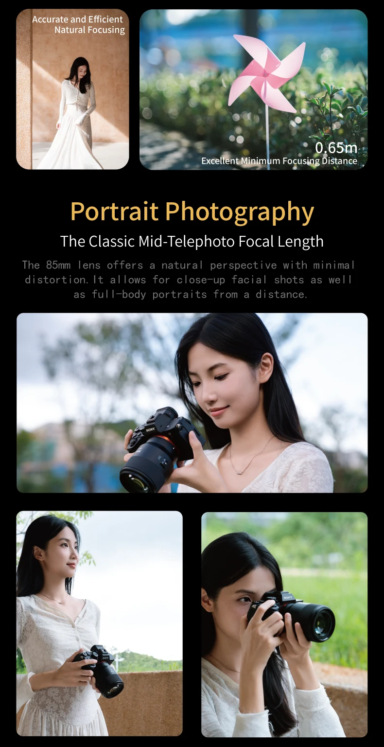 Meike 85mm F1.8 SE Mark II Vollformat-Autofokus-STM-Objektiv für Sony E/Canon EF/Nikon F/Nikon Z/Panasonic L-Mount Kameras – Detail 3