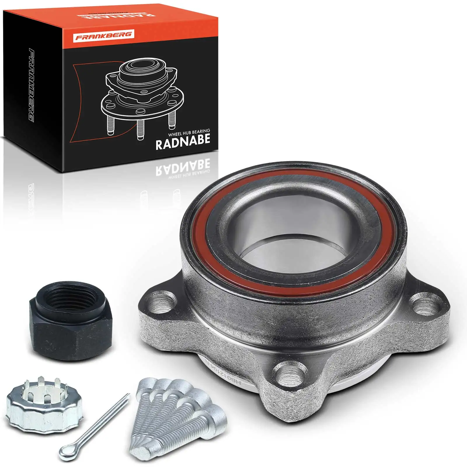 Frankberg 1x jeu de roulements de moyeu de roue, essieu avant, deux côtés, pour Ford Transit Bus Box Tourneo 2.2L 2006-2014 VKBA6526 1377908