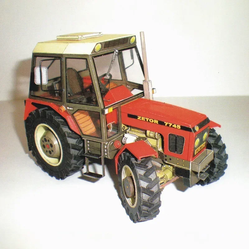 DIy-カードモデル,3Dモデリングセット,1:32 czech zetor,7745-7211,楽しい,教育,建設玩具,軍事