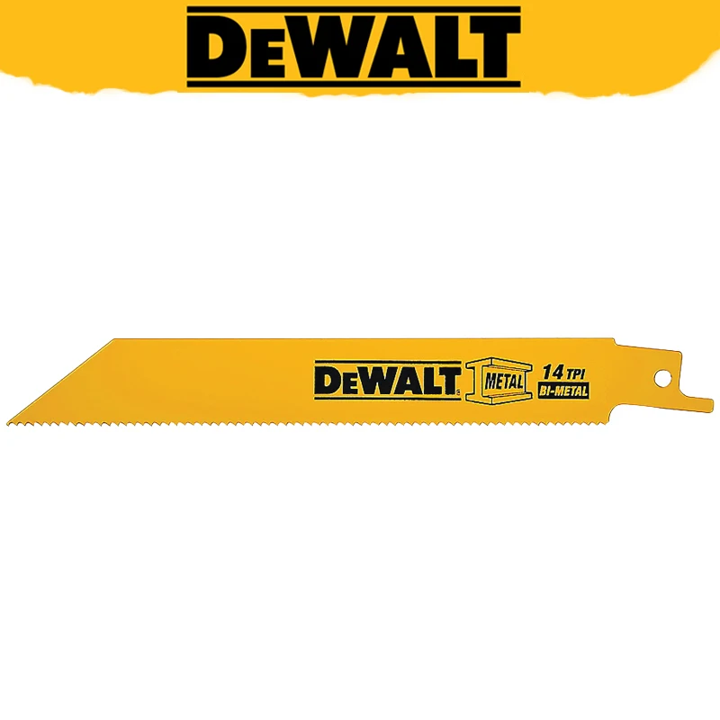 

DEWALT DW4808 Биметаллическое возвратно-поступательное лезвие 6 дюймов 14TPI Прочные аксессуары для электроинструментов