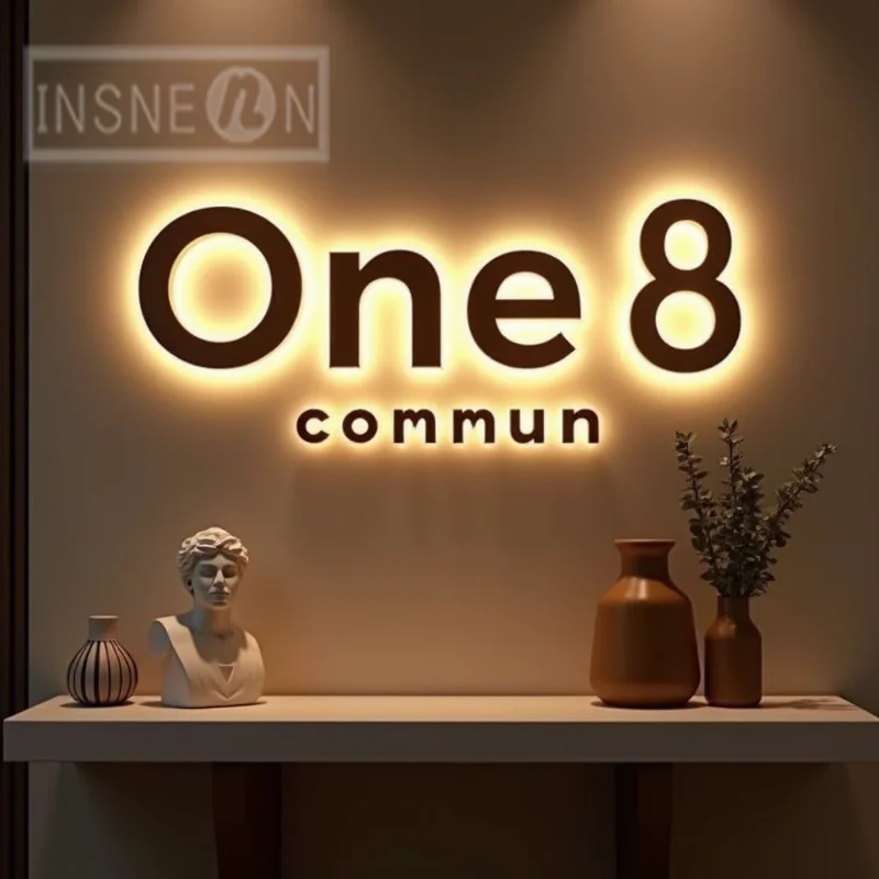 Custom Made 3D LED Backlit Business Sign Metal Letters For Storefront Waterproof Illuminated Light Up Advertising Signage