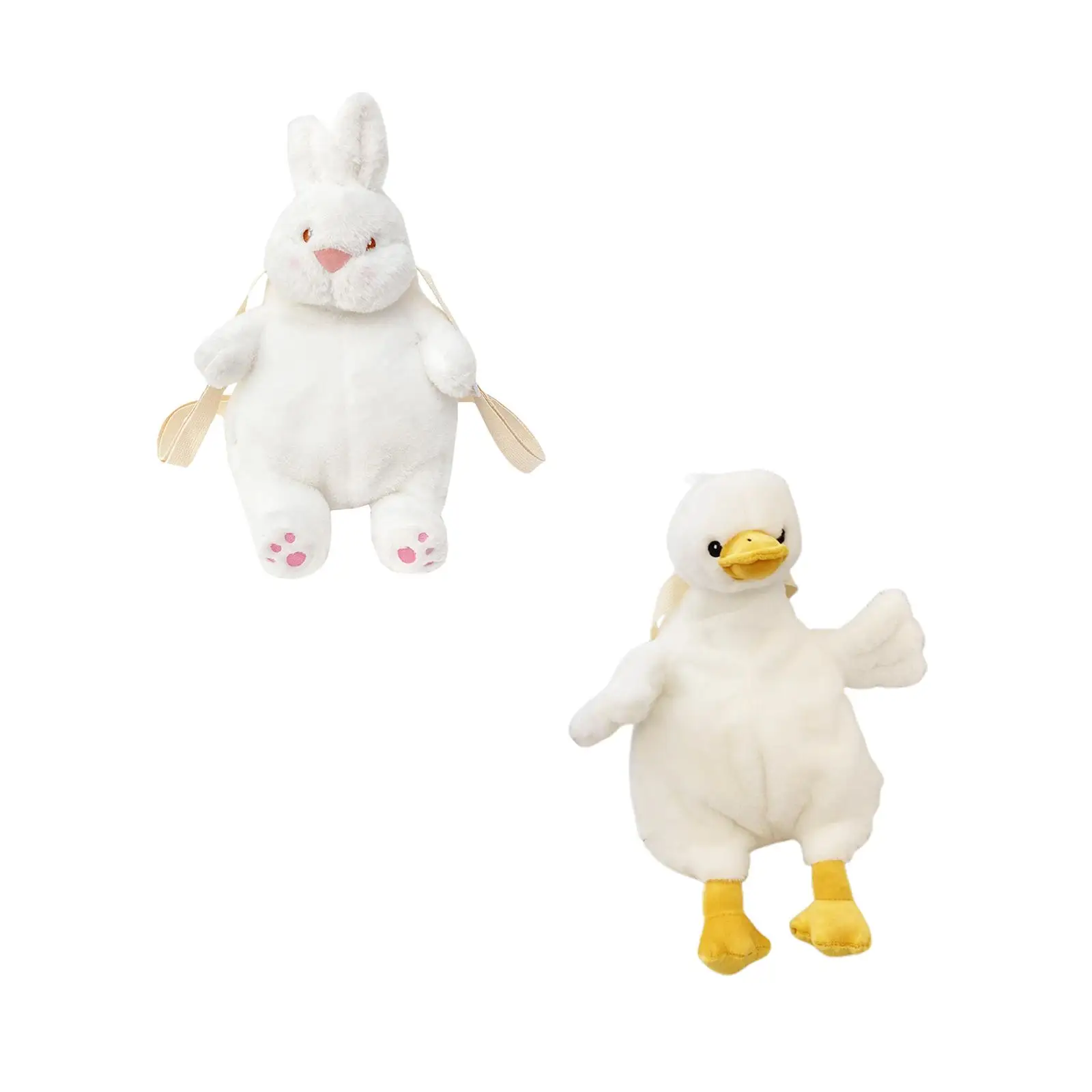 Sac à dos en forme d'animal en peluche, sac à bandoulière décontracté et doux pour garçons et femmes adultes