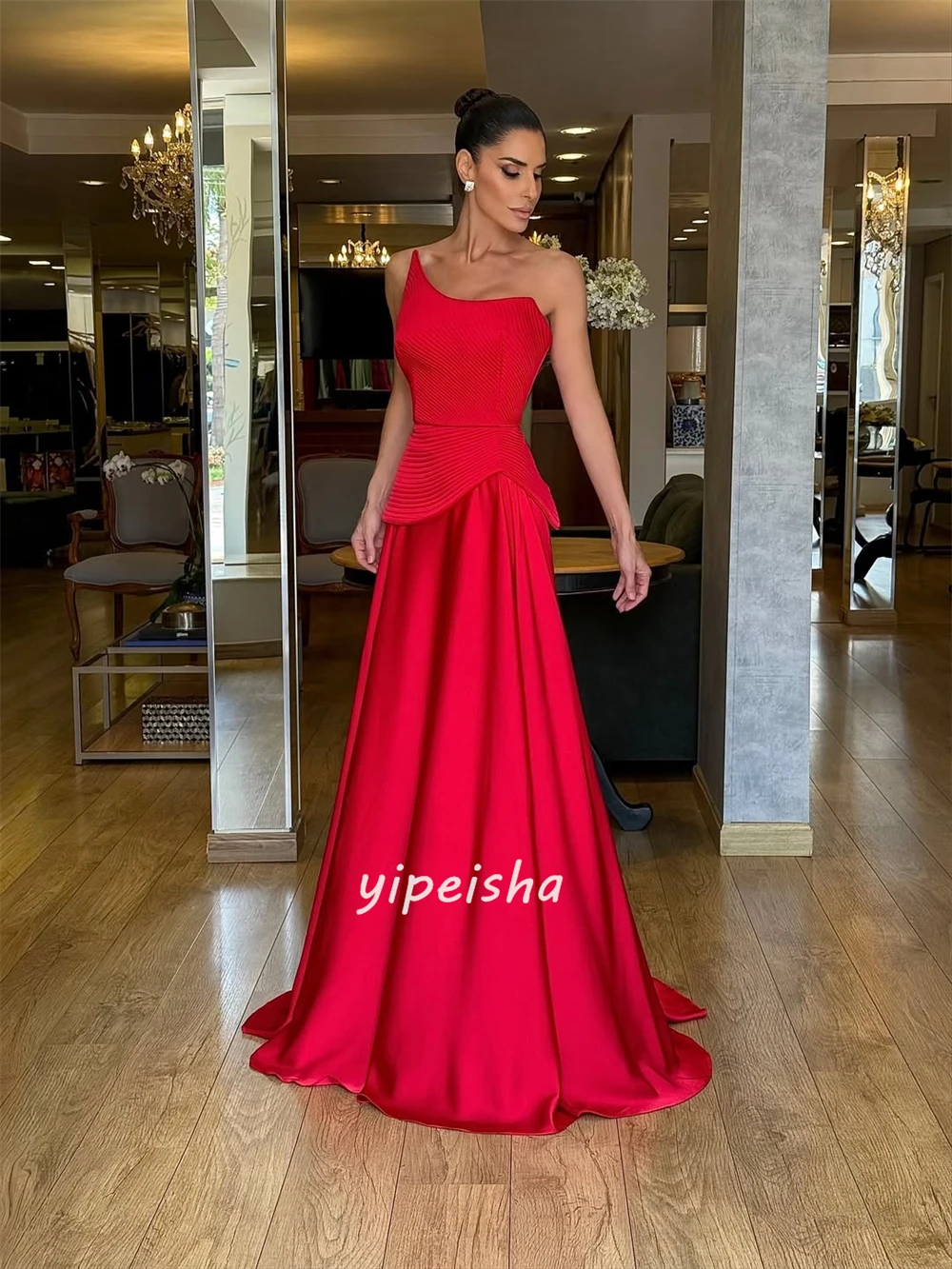 Vestidos largos sin tirantes, estilo moderno personalizado, elegante, Charmeuse, plisado fruncido, corte en A, vestidos para ocasiones a medida, tallas disponibles