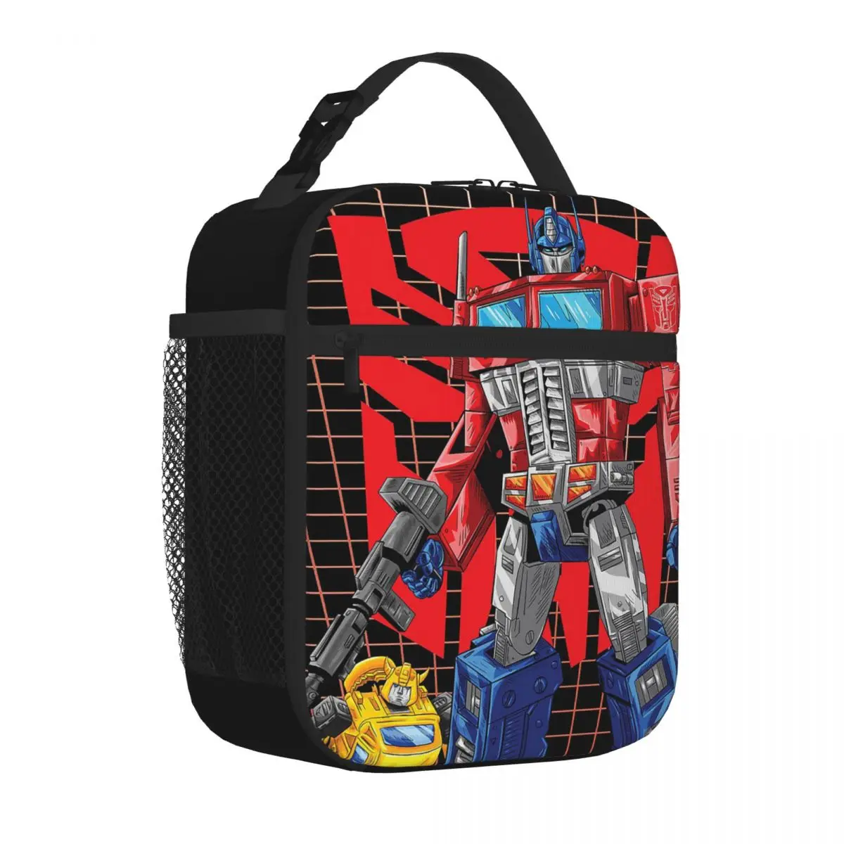 Transformers Autobots Lunch Bags Insulated Bento Box Portable Lunch Tote Leakproof Picnic Bags Cooler Thermal Bag for Woman