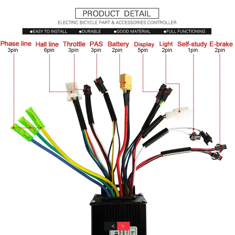 24/36/48V 26A 500/750W Sine Wave Controller+V889 Display For Kugoo M4 Electric Scooter Electric Bicycle Accessories NEW