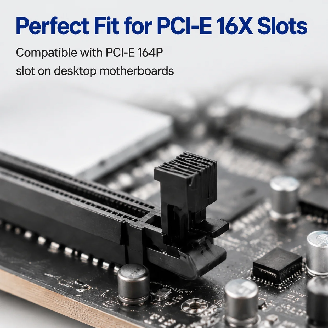 5Pcs Desktop Computer Motherboard PCIE Slot Socket 164Pin FishTail Type 16X Graphic Card Slot Receptacle FishTail Retaining Clip