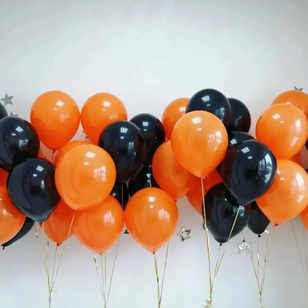 

31pcs Orange Black Latex Balloon Halloween Party Decoration Birthday Wedding Set Halloween Festival Decoration Supplies