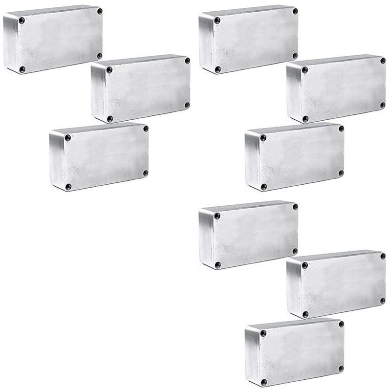 T22C 9PCS 1590B Style Guitar Effects Pedal Aluminum Stomp Box Enclosure For DIY Guitar Pedal Kit