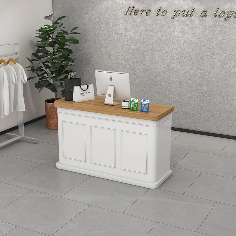 Women's clothing store checkout page Barber shop Bar shop Small reception desk