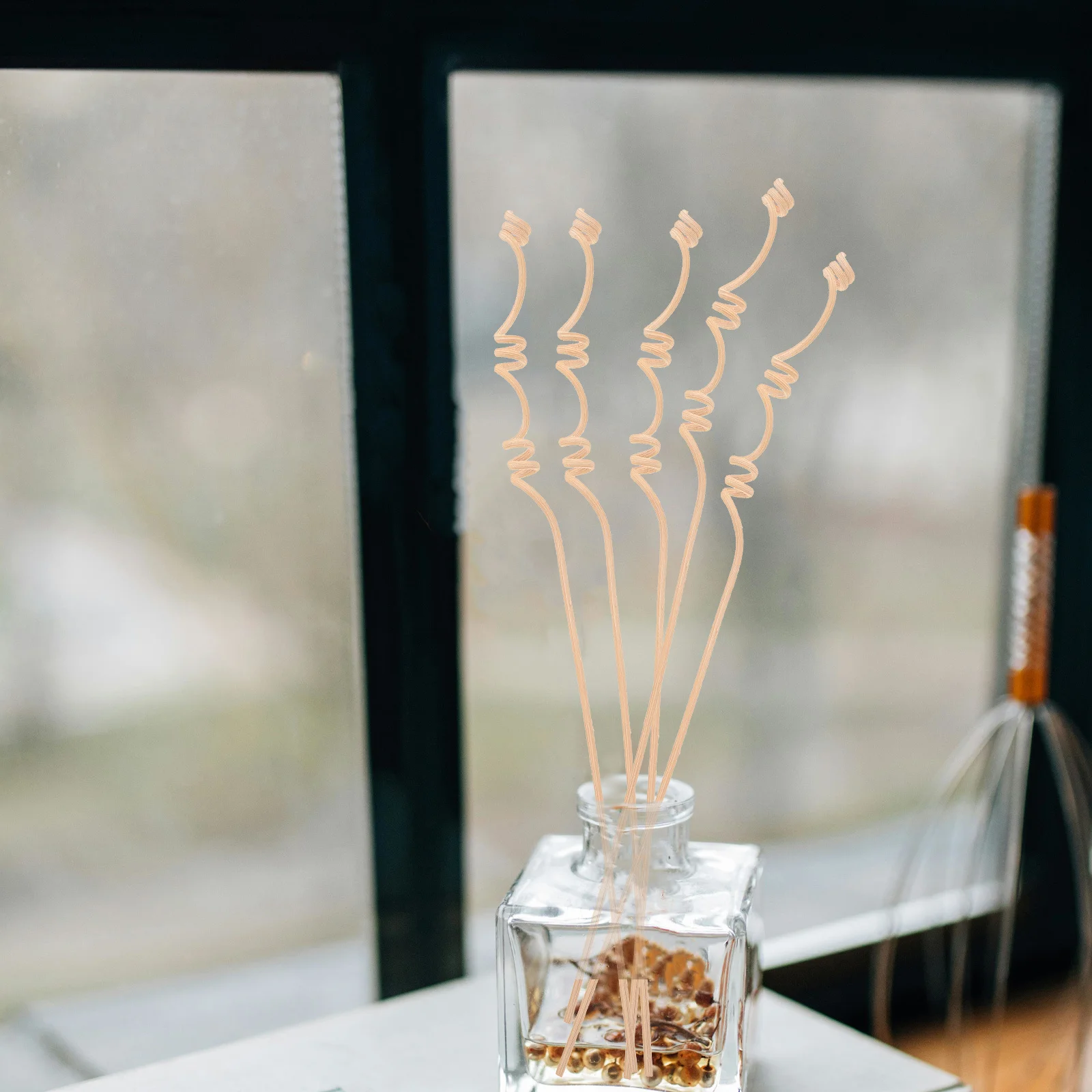

20Pcs Diffuser Sticks Multi-Spiral Natural Rattan Essential Oil Reeds 2mm Diameter 25cm Long Aroma Reed Replacement for Home