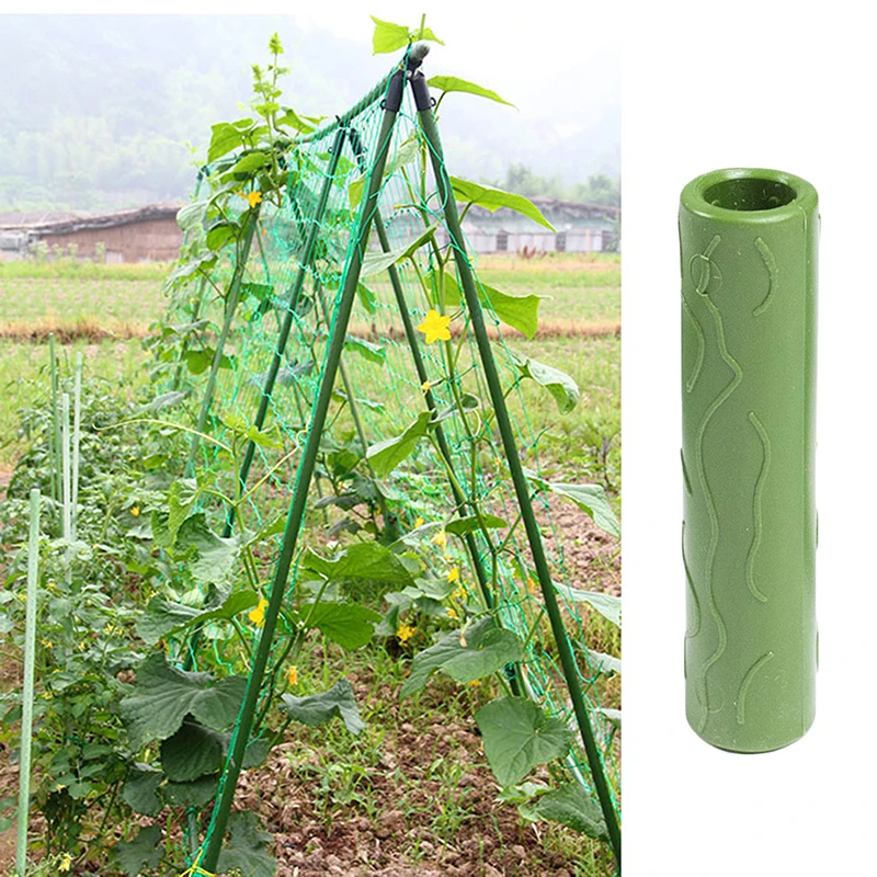 10/20/50pcs Plant Support Connecting Pipe Greenhouse Plant Growth Stakes Connector Garden Supports Tool