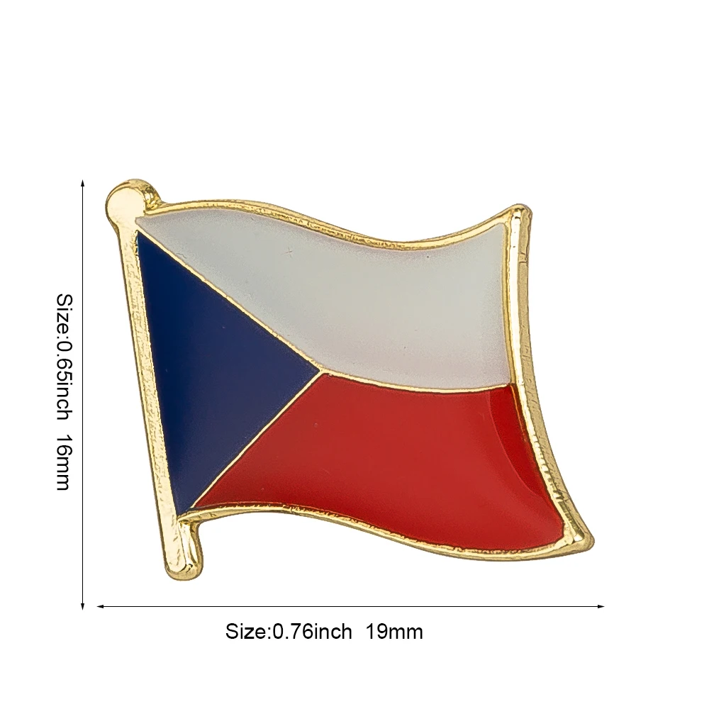 Czech Rep Flag Badge Brooch Natinal Lapel Pins Flag Lapel Pins Country Flag Badge