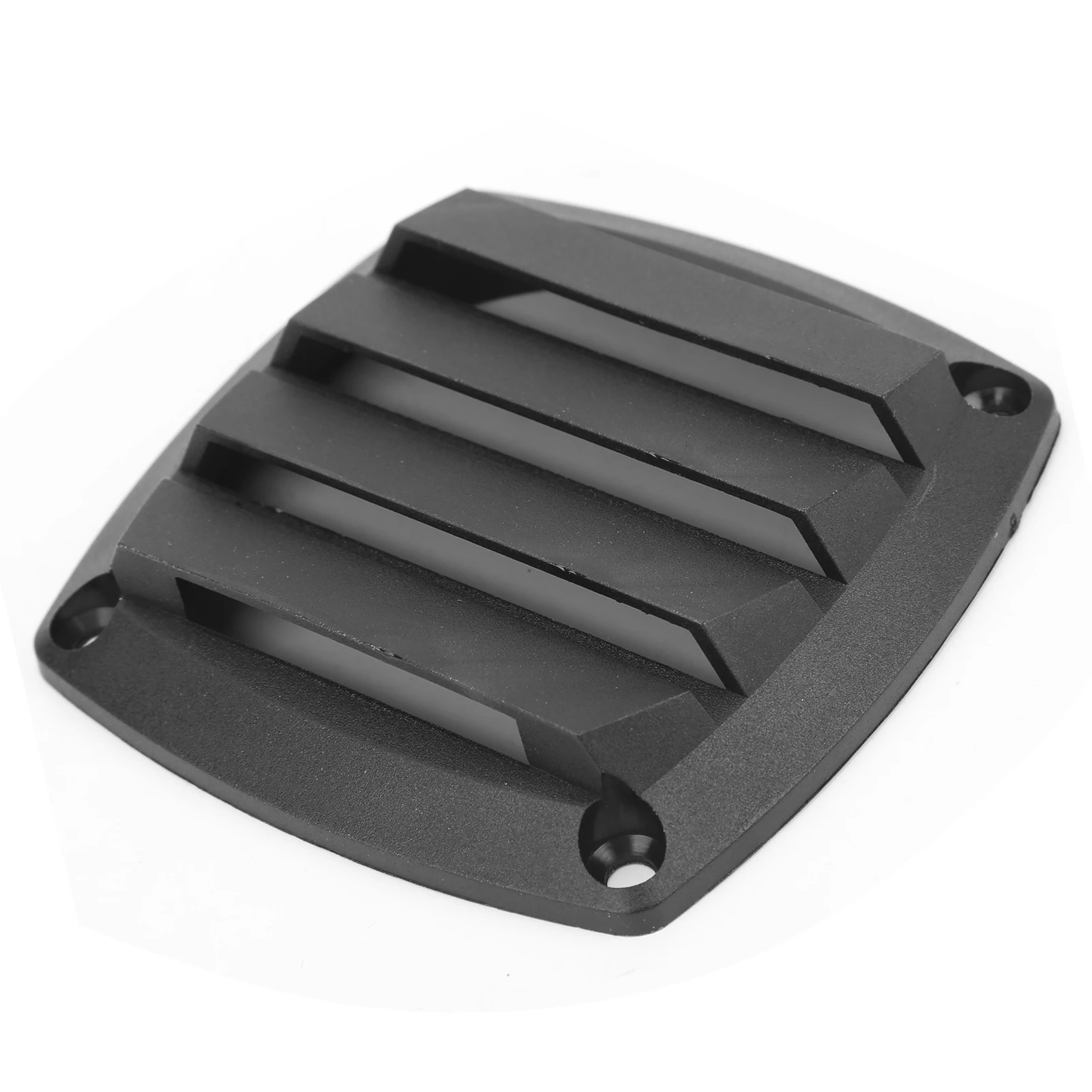 3in Marine Air Vent Grille Ventilation Ducting Louver Cover Black Plastic for Yacht Boat Air Outlet Grille