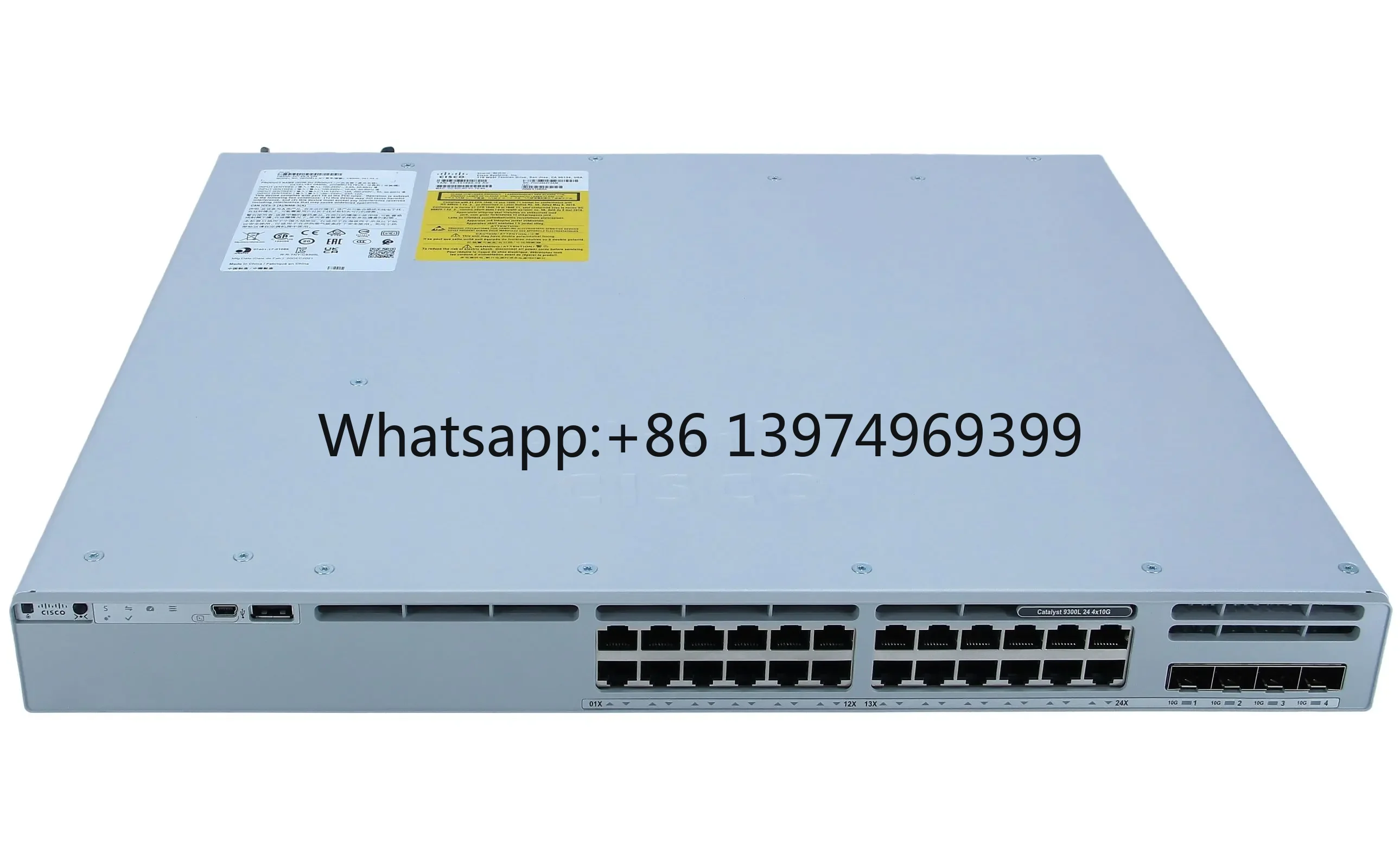 New Original C9300L-24T-4X-A 24 Ports 4x1G Network Advantage Smart Switch C9300L-24T-4X-A  Enterprise Switches