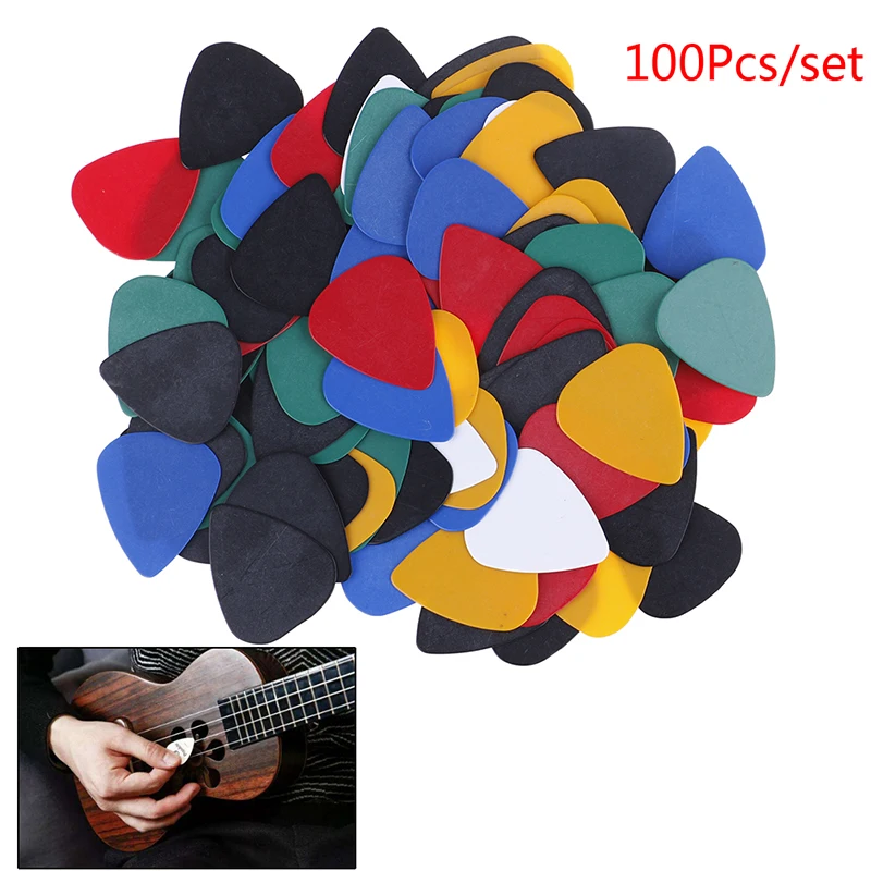 100PCSABS Frosted Smooth Shrapnel Finger Pick Acoustic Bulk Celluloid Electric Color Smooth Guitar Strum Strum