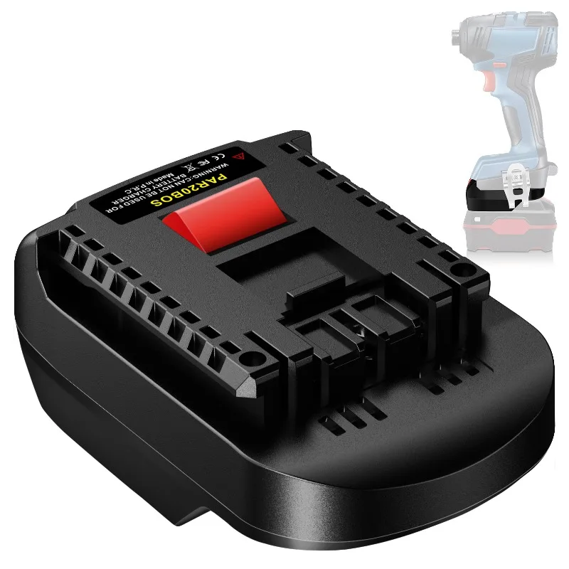 HAKSINKY PAR20BOS محول بطارية أداة الطاقة لبطارية ليثيوم أيون Parkside 20 فولت تحويل إلى لاستخدام أداة طاقة ليثيوم أيون Bosch BAT 18 فولت