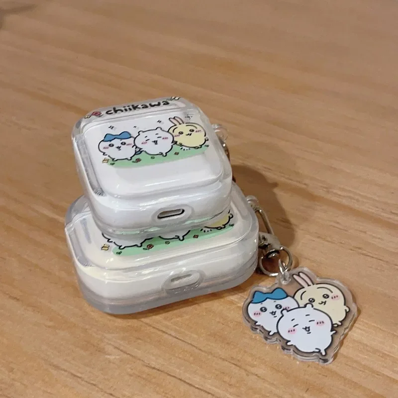 Chiikawa حقيبة سماعة الاذن ل Airpods 1 2 3 Pro سماعة رأس لاسلكية صندوق أنيمي غطاء مقاوم للسقوط ل AirPods Pro2 اكسسوارات هدية