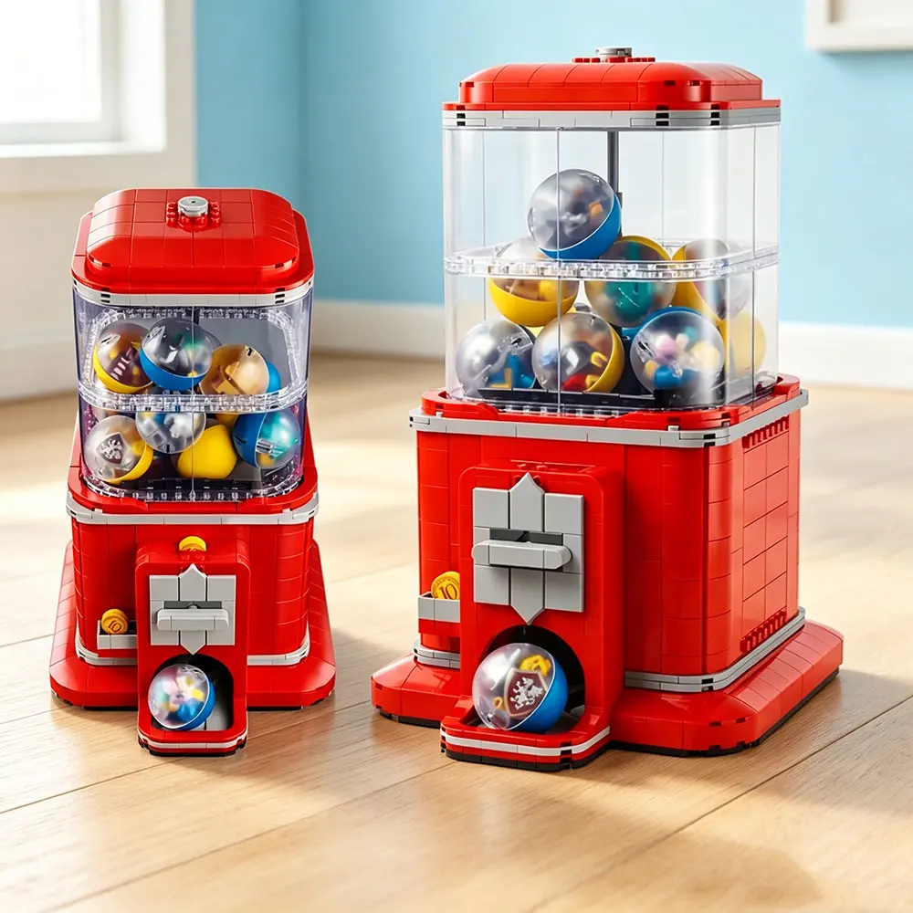 

1343PCS Creative Minifigure Vending Machine Building Blocks With 12 Figures MOC Assemble Bricks Toy Gift For Adult Teens