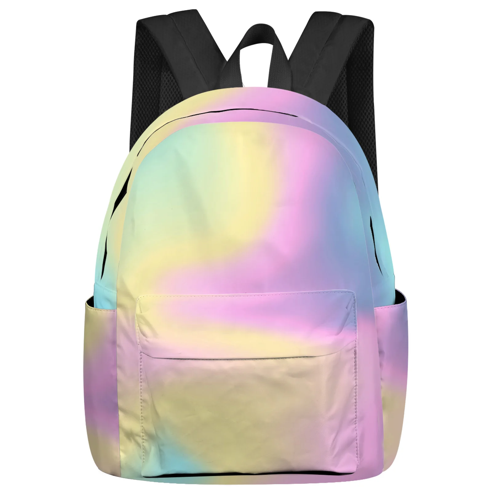 

Pink Purple Yellow Teal Green Gradient Backpack School Bags For Teenager Girls Bookbag Men Backbag Shoulder Bag Laptop Mochila