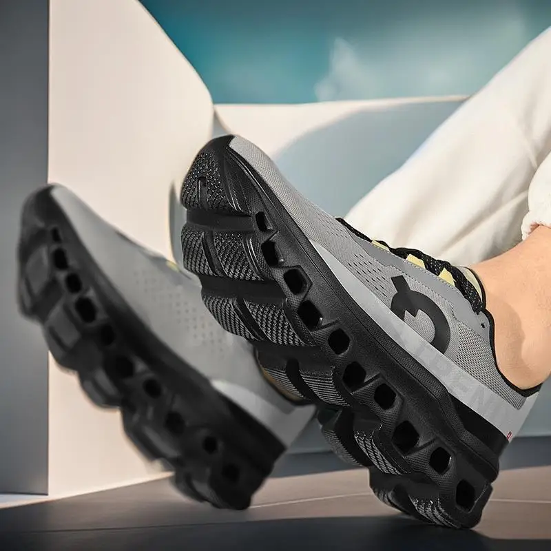 

New Fashionable Casual Breathable Mesh Men's Shoes Fashion Cushioned Running Shoes Sneaky Shoes, Cool