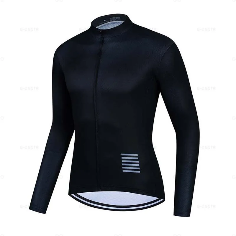 Maillot de cyclisme à manches longues pour hommes, vêtements de cyclisme blancs, chemises de vélo d\'équipe professionnelle, vêtements de vélo VTT,