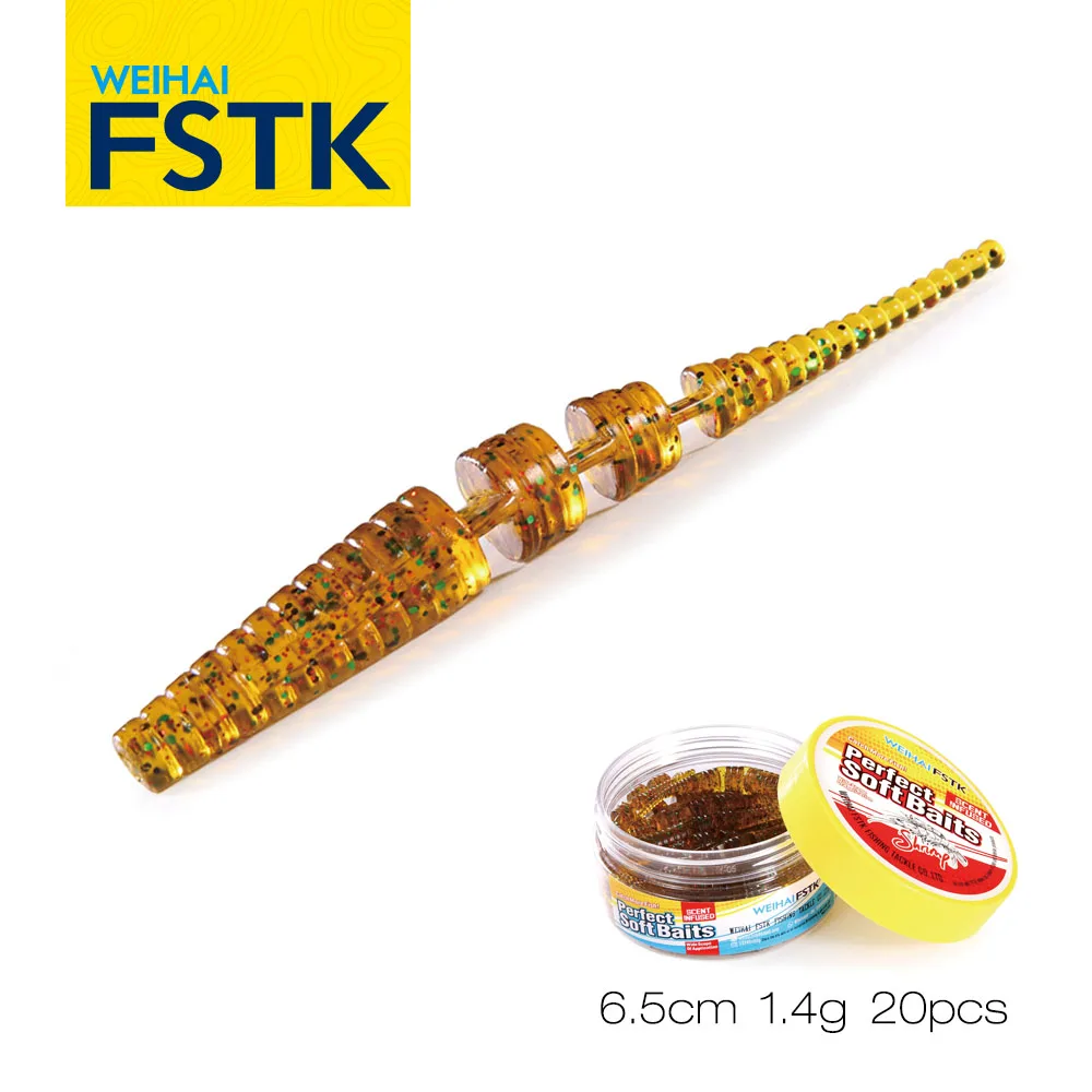 

FSTK Wobblers Shad Carp Soft Bait 6.5cm 20pcs Sea Bass Pike Fishing Lures Artificial Baits Predator Tackle Plastic Lure Pesca