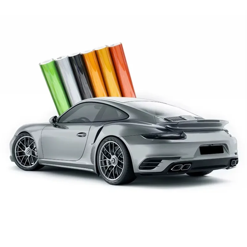 

Super Glossy Film Nardo Grey Auto Body Wrapping Color Car Wrap TPU Better Then Vinyl PVC TPH