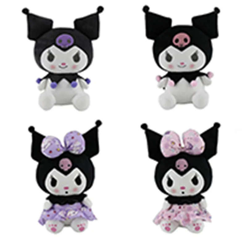 Image of 25cm Sanrio Cartoon Anime Kulomi Plüschpuppe Lolita Prinzessinnenkleid Melody Mädchenherz Niedlicher Kleiner Teufel Geburtstagsgeschenk für Kinder