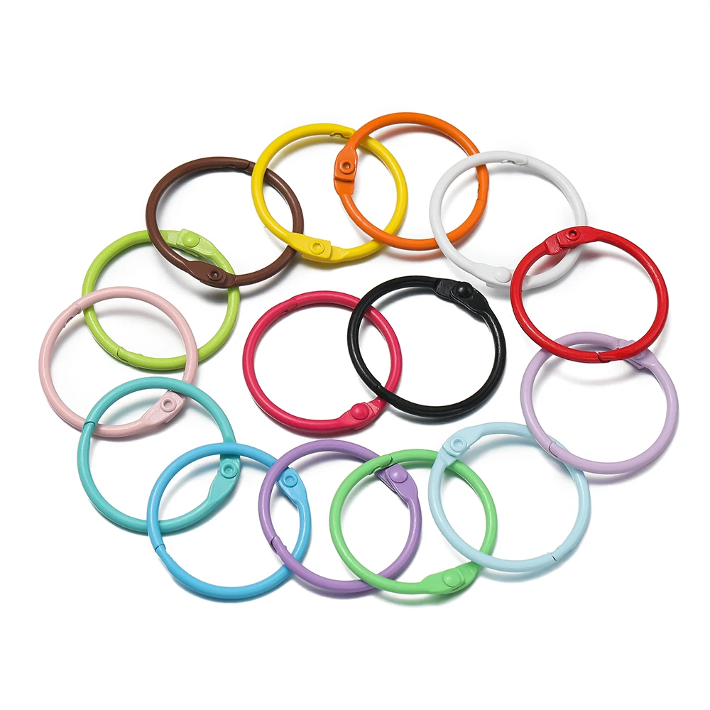 5/10 Stück 30mm Bunte Schlüsselanhänger-Ringe für Schlüsselketten, Schmuckherstellung, Zubehör, Großhandel – Detail 4