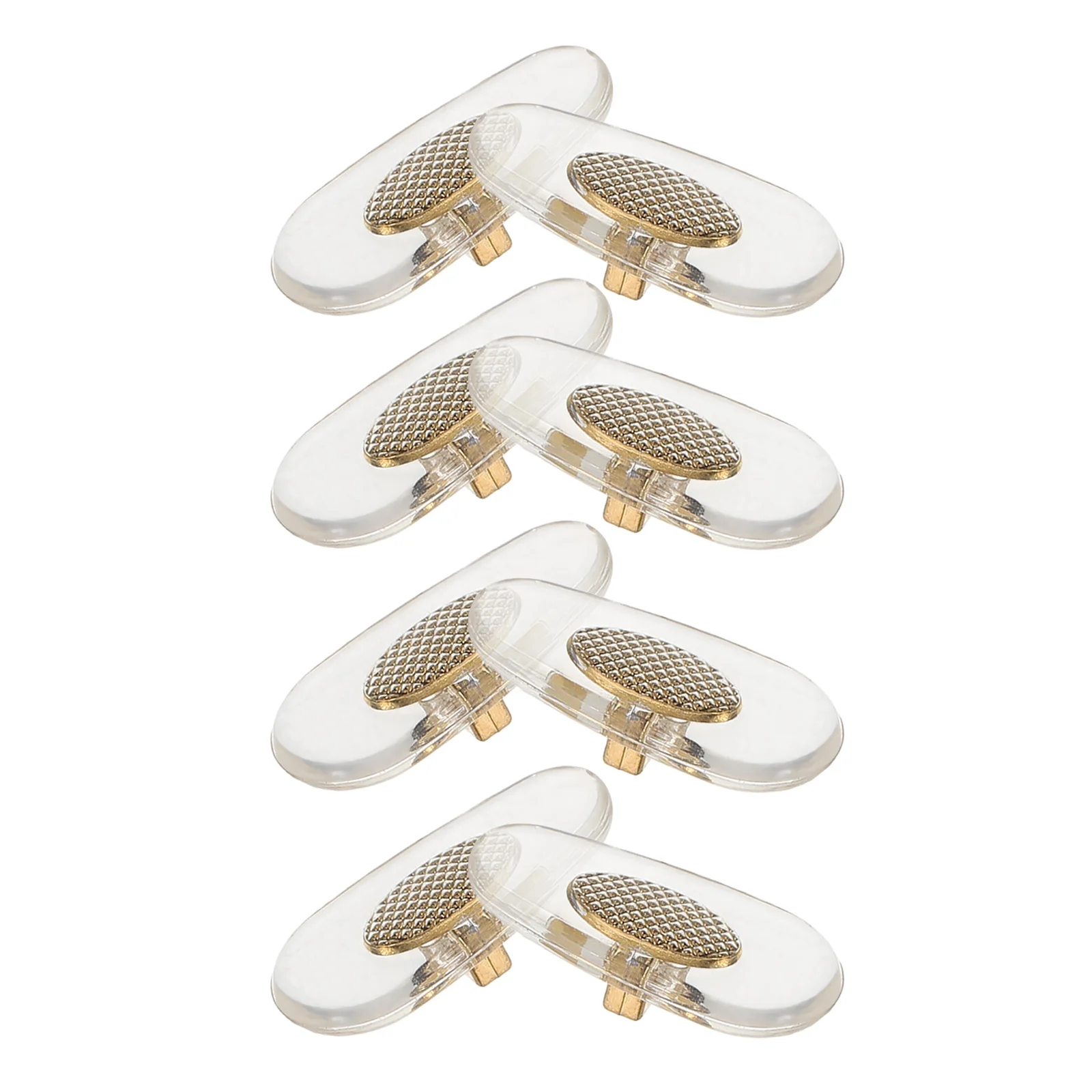 

4Pairs Antislip Eyeglass Nose Pads Soft Comfortable Inserts for Sunglasses Glasses Nose Bridge Replacement Eye Pads for Glasses