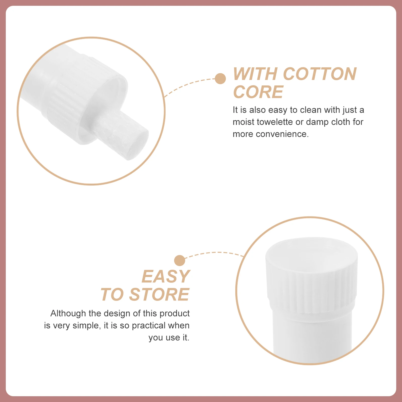 

10Pcs Essential Oil Nasal Tubes Portable Plastic Aromatherapy Empty Stick for Scent Inhaling Fragrance