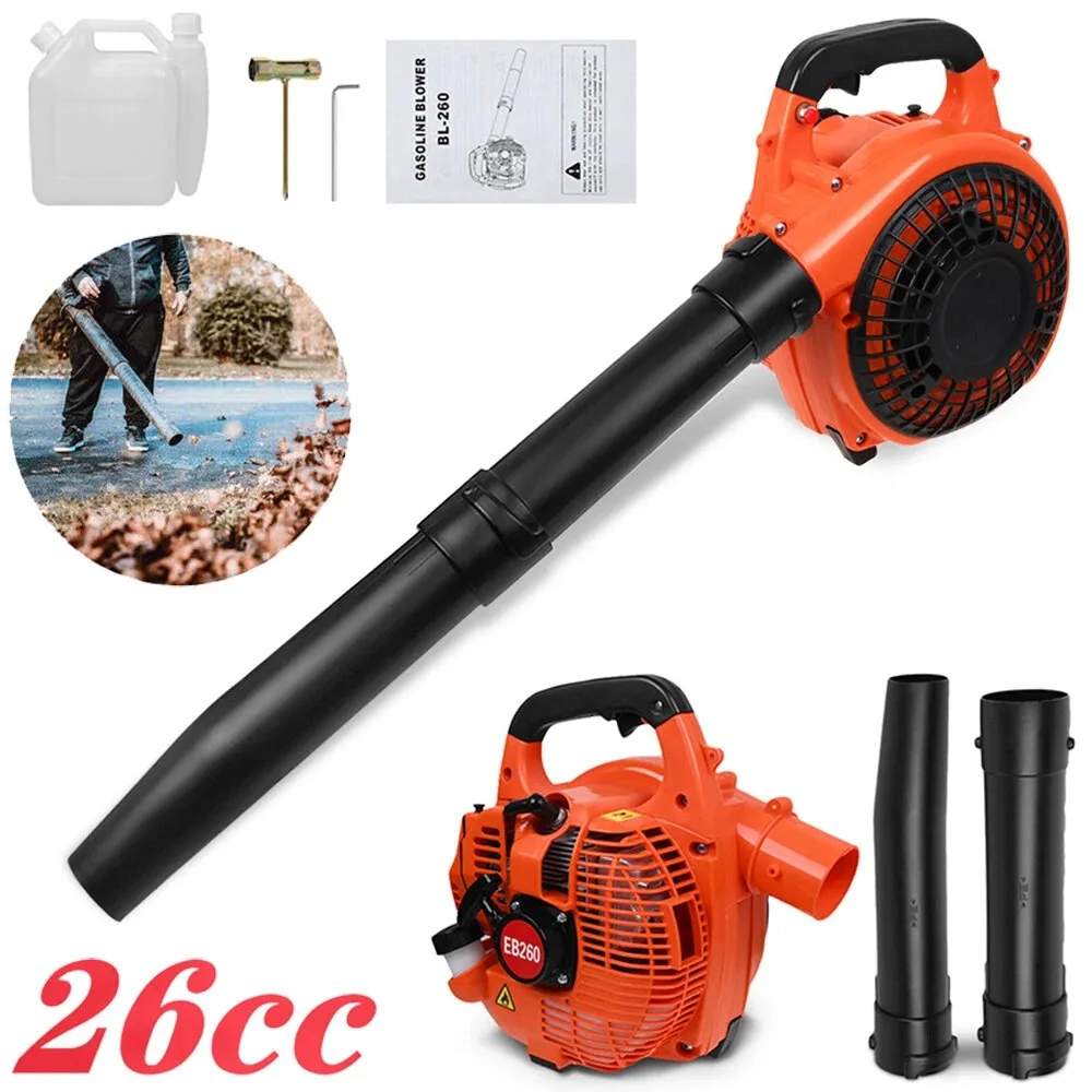 Soplador de Hojas de Gasolina 26 cc – 1 HP y 250 km/h
