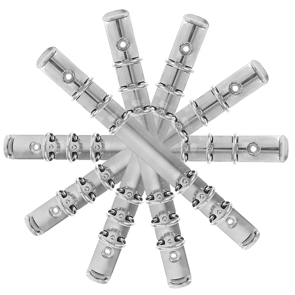 5 قطعة حلقات الموثق المعدنية القوية آلية مقاومة للصدأ فضفاضة ورقة دفتر ملزمة عدة 6-حلقة الموثق إدراج للاستخدام المكتبي DIY بها بنفسك