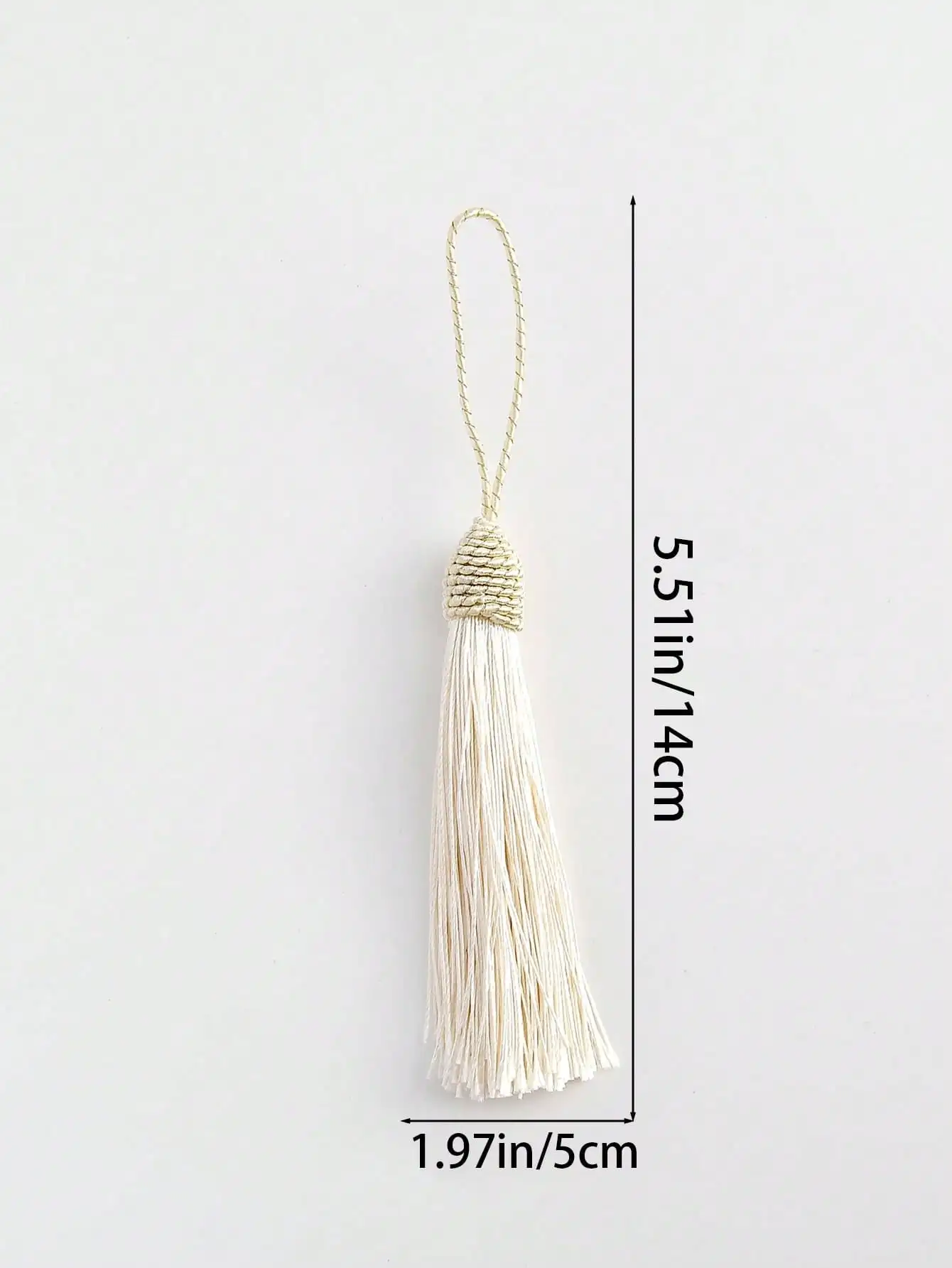 20/10 Pieces 5.5inch Tassel Bookmarks with Rings, Craft Tassels, Keychain Jewelry Making, Curtain Blankets, Graduation Decorations, Wedding Gifts (Beige)