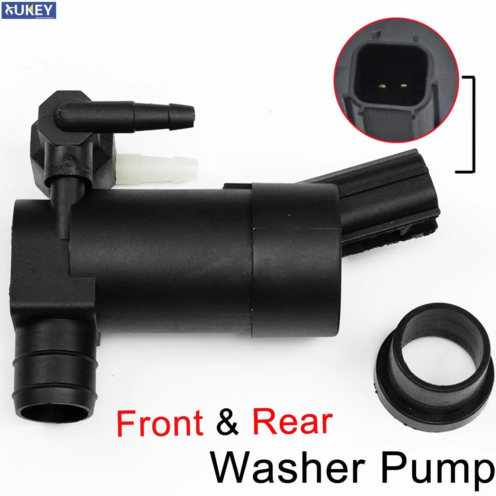 Xukey Front Rear Windshield Wiper Washer Pump Motor For Volvo XC90 V70 C30 V50 Hatchback Estate 2005 2006 2007 Double Outlet