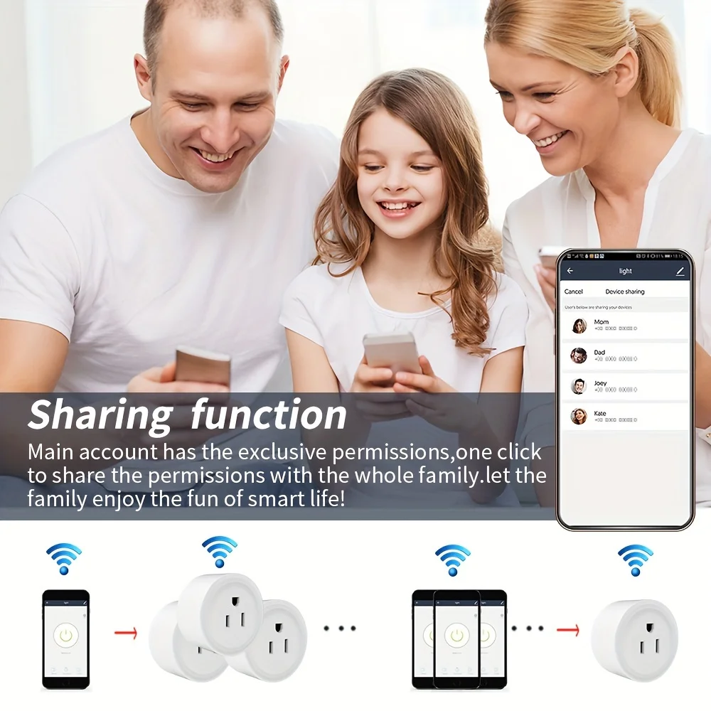 Smart Plug 10A WiFi presa US 100-240V Timer Alexa Google Assistant CozyLife APP/gruppo di controllo vocale per Auto domestica