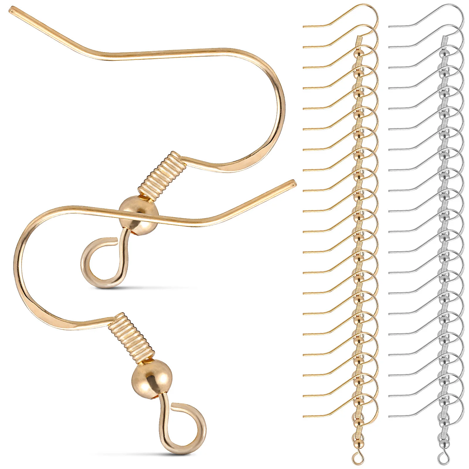 

100pcs Ear Hooks 925 Silver Earring Making Hook Set Lightweight For Diy Dangle Earrings Jewelry Making Supplies Kit