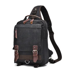 New Small Canvas Backpack Men Travel Back Pack Multifunctional Shoulder Bag for Women Laptop Rucksack School Bags Female Daypack