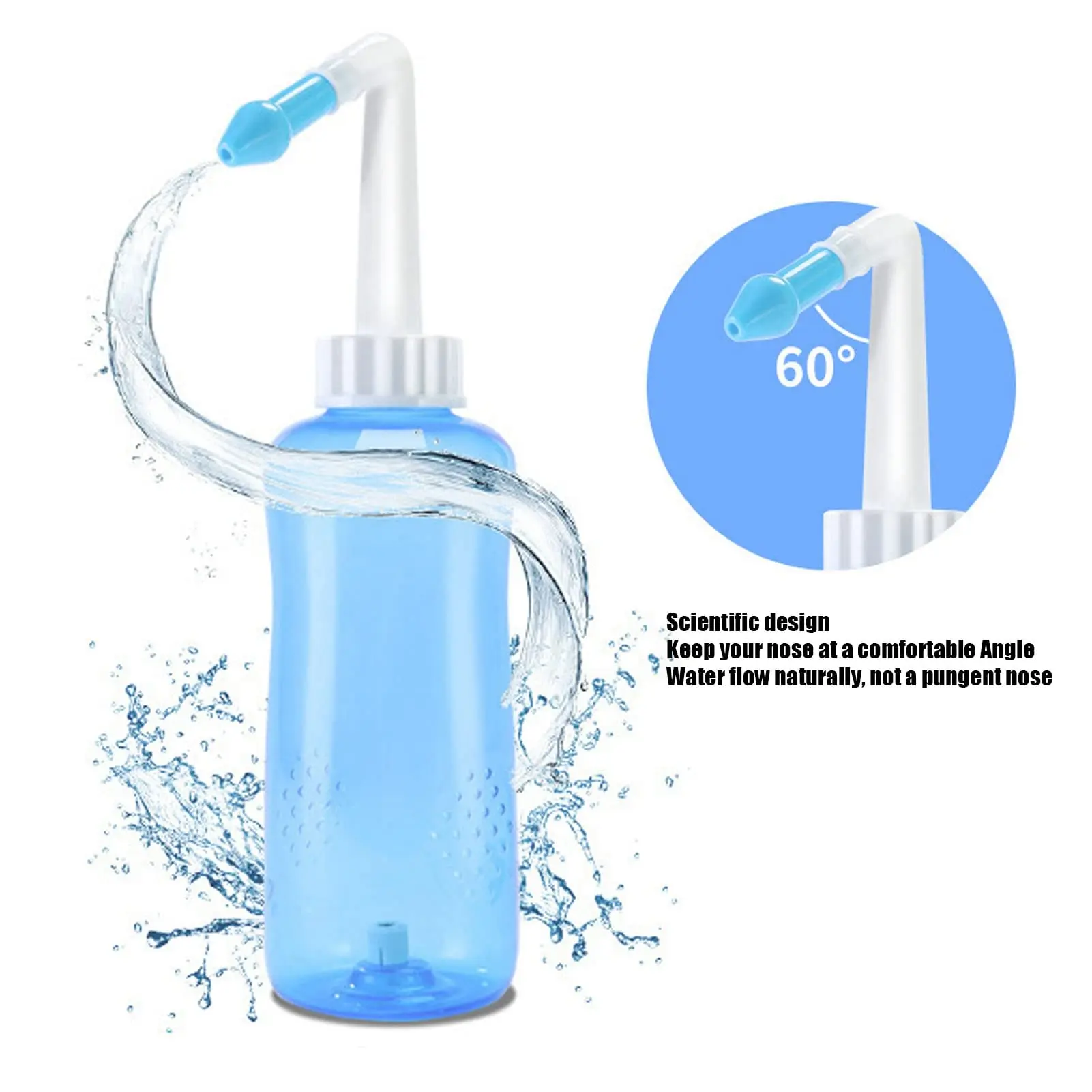 300ML Nasal irrigator Nasal Rinse Bottle Nasal Wash Cleaner Nose Protector Avoid Allergic Rhinitis Adults Children